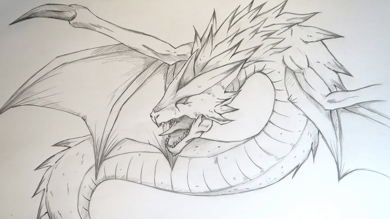 How to draw super shenron dragon ball drawing tutorial step by step