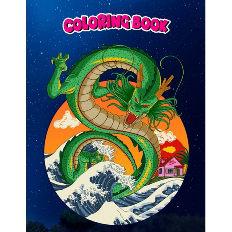 Coloring book shenron children coloring book pages to color paperback