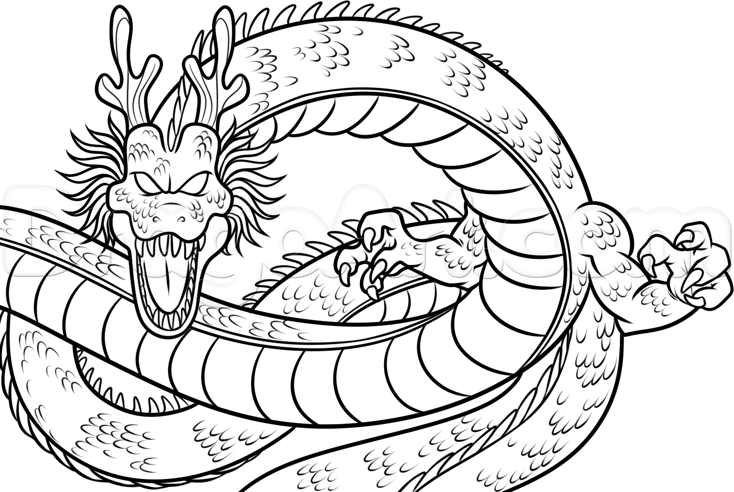 How to draw shenron from dragon ball z step by step dragon ball z characters anime draw japanese anime draâ dragon drawing dragon ball image online drawing