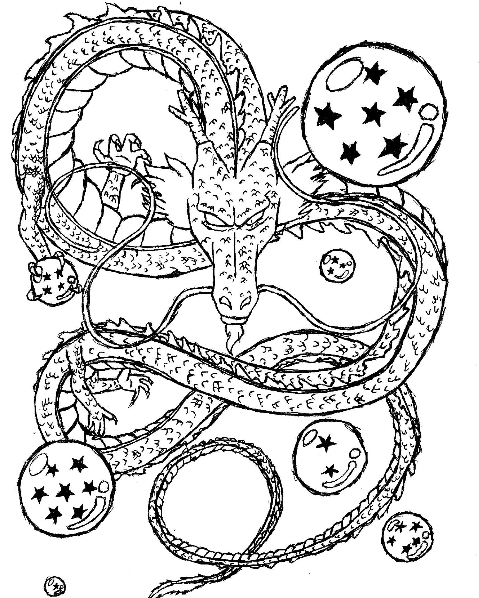 Shenron drawing dragonballz amino