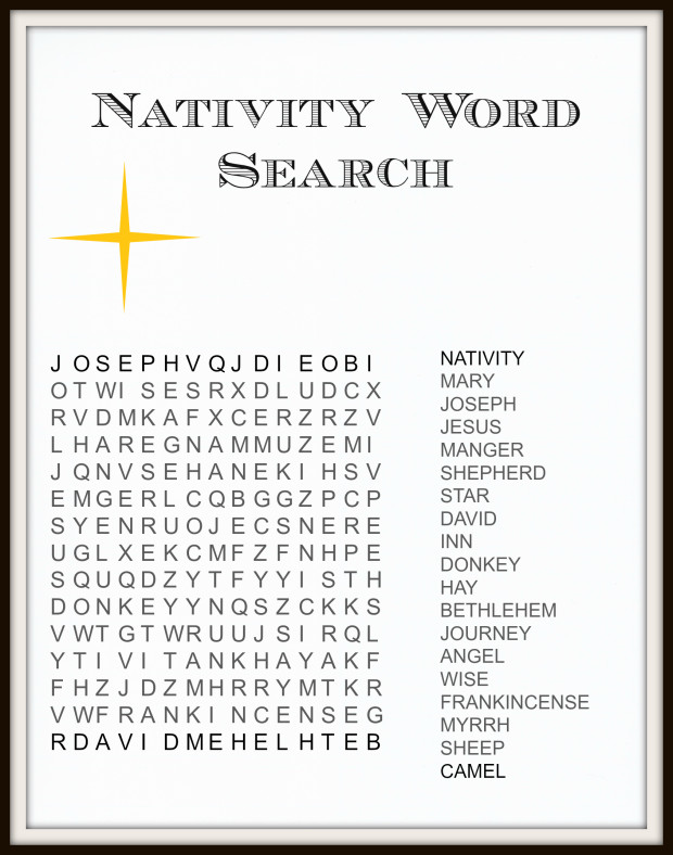 Fun christmas word search printables coloring sheets