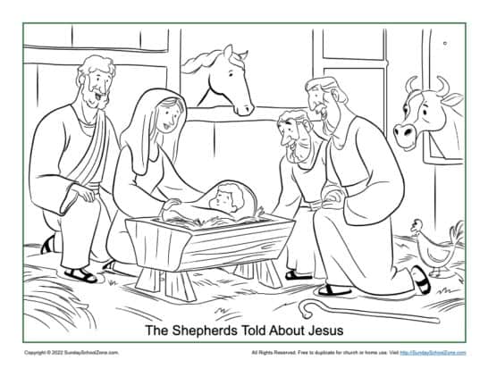 The shepherds free printable bible activities on sunday school zone