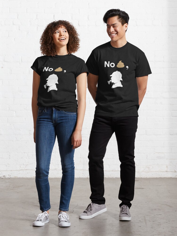 No shit sherlock funny poo emoji sherlock holmes graphic t