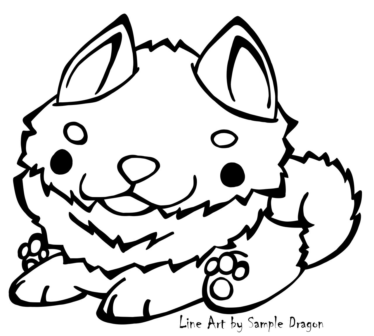 Derpy shiba inu black and white freeuse by sampledragon on