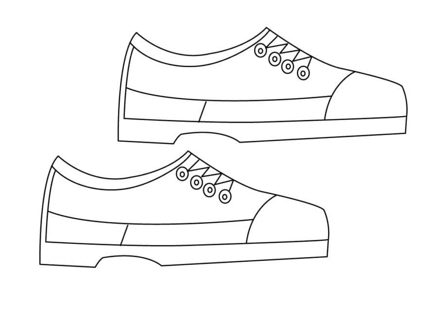 Sneaker coloring pages by coloringpageswk on