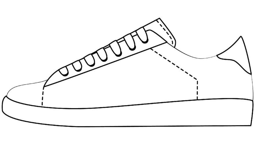 Sneaker coloring pages by coloringpageswk on
