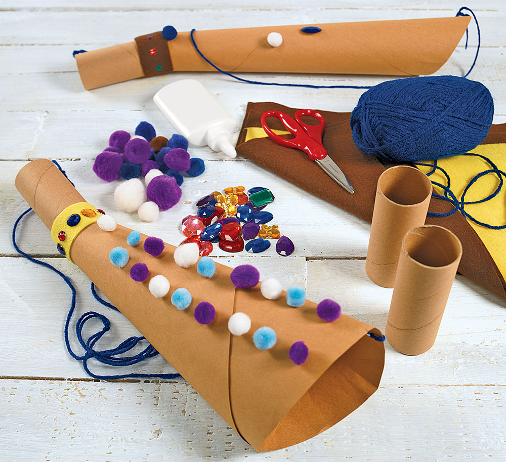 Make a shofar faith based creative activity