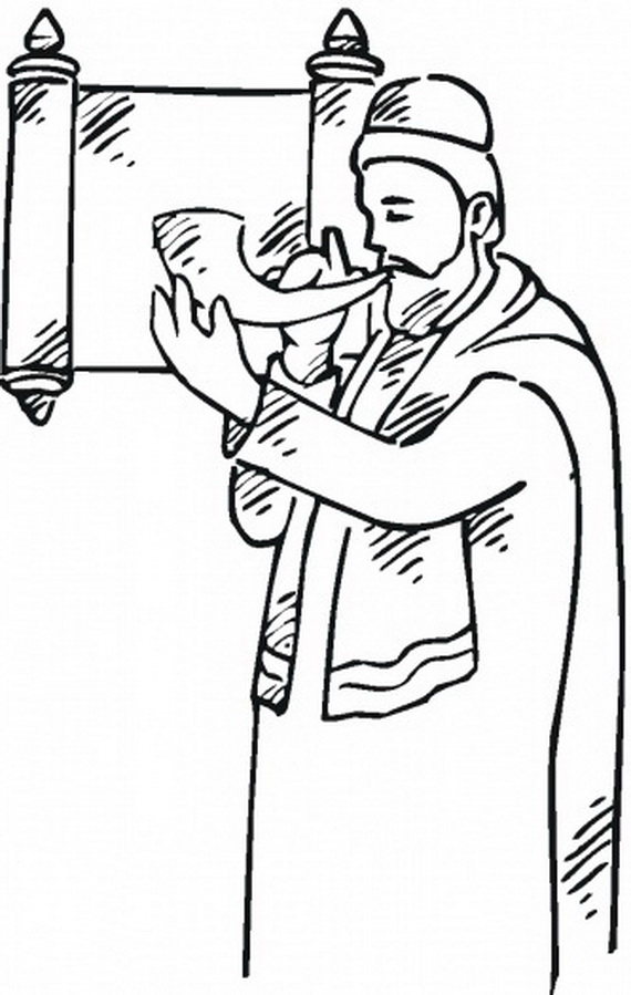 Rosh hashanah coloring pages printable for kids