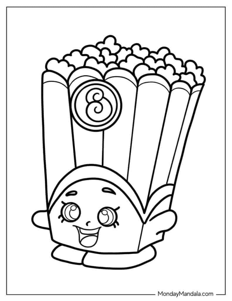 Shopkins coloring pages free pdf printables