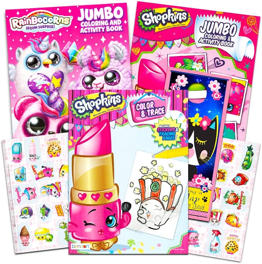 Shopkins ultimate coloring and activity book set
