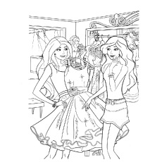 Top free printable barbie coloring pages online