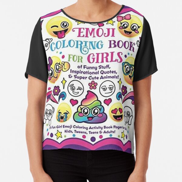 Emoji coloring book for girls art board print for sale by funnydio