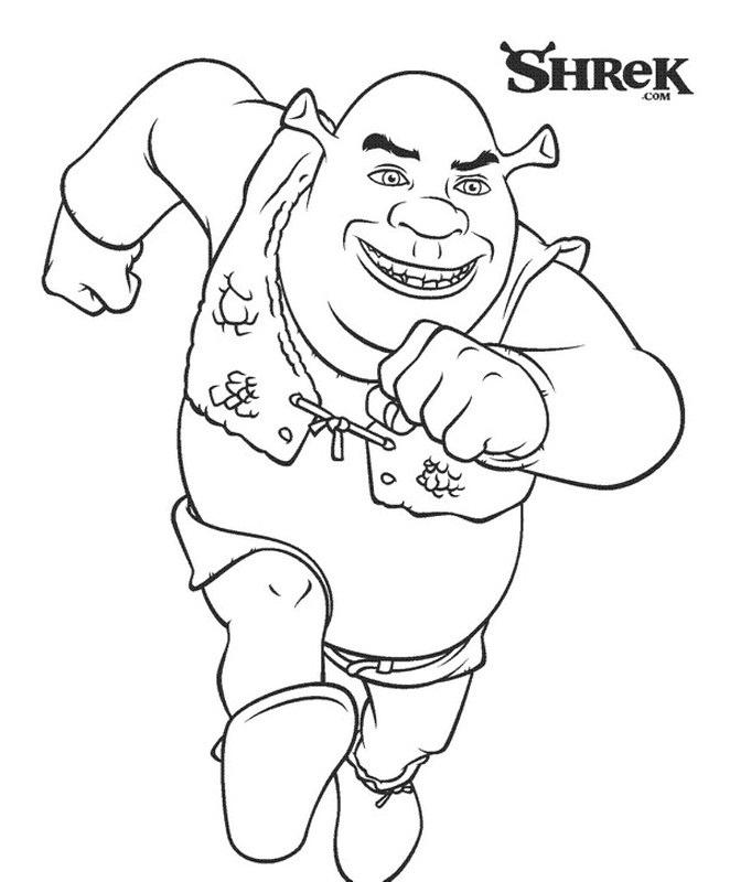 Shrek coloring pages printable for free download