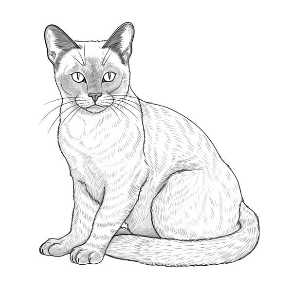 Free printable cat coloring pages list