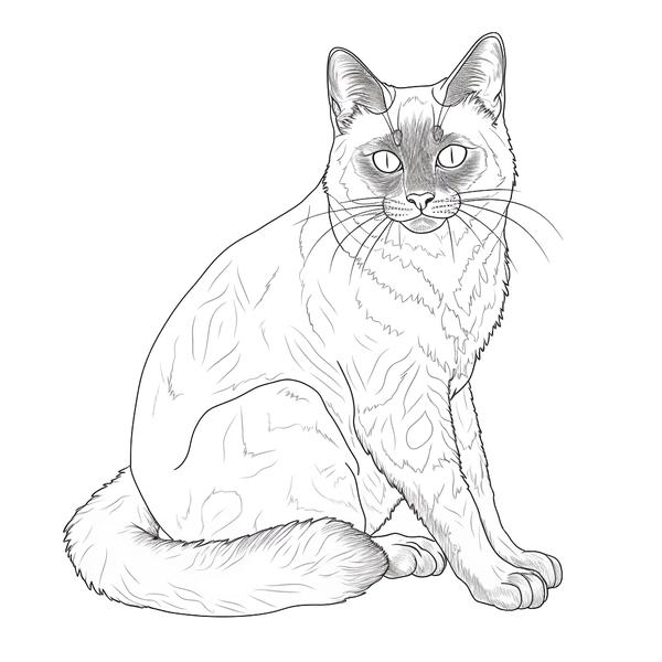 Free printable cat coloring pages list