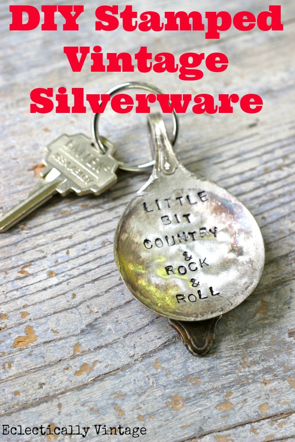How to stamp silverware