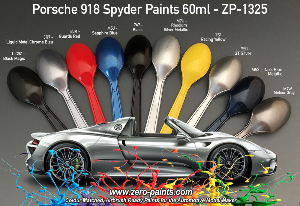 Porsche colour matched paints ml zp