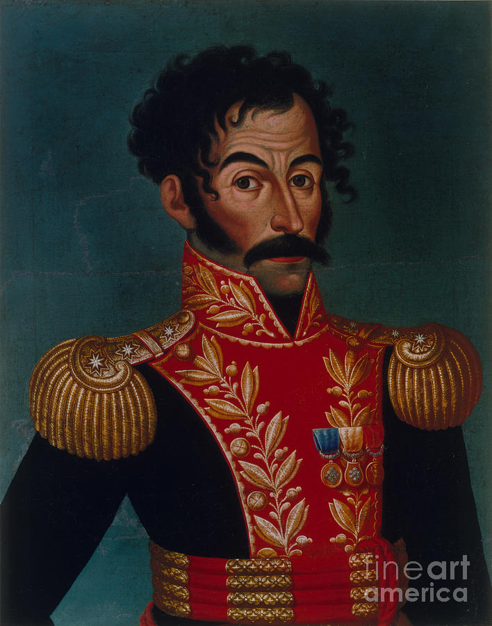 Portrait of simon bolãvar by heritage images