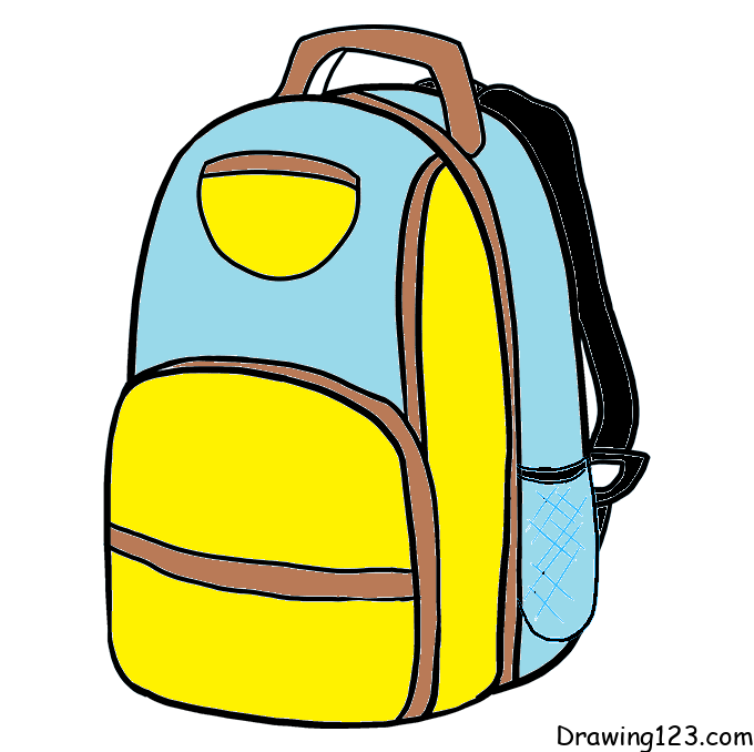 Backpack drawing tutorial