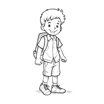 Page backpack coloring pages pictures
