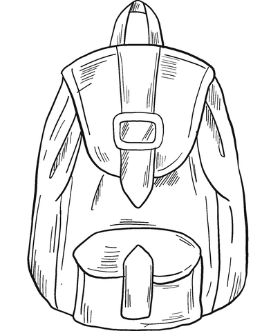 Backpack coloring page free printable coloring pages