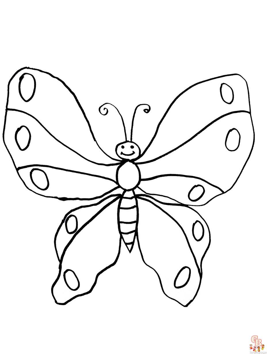 Flutter into fun with preschool butterfly coloring pages