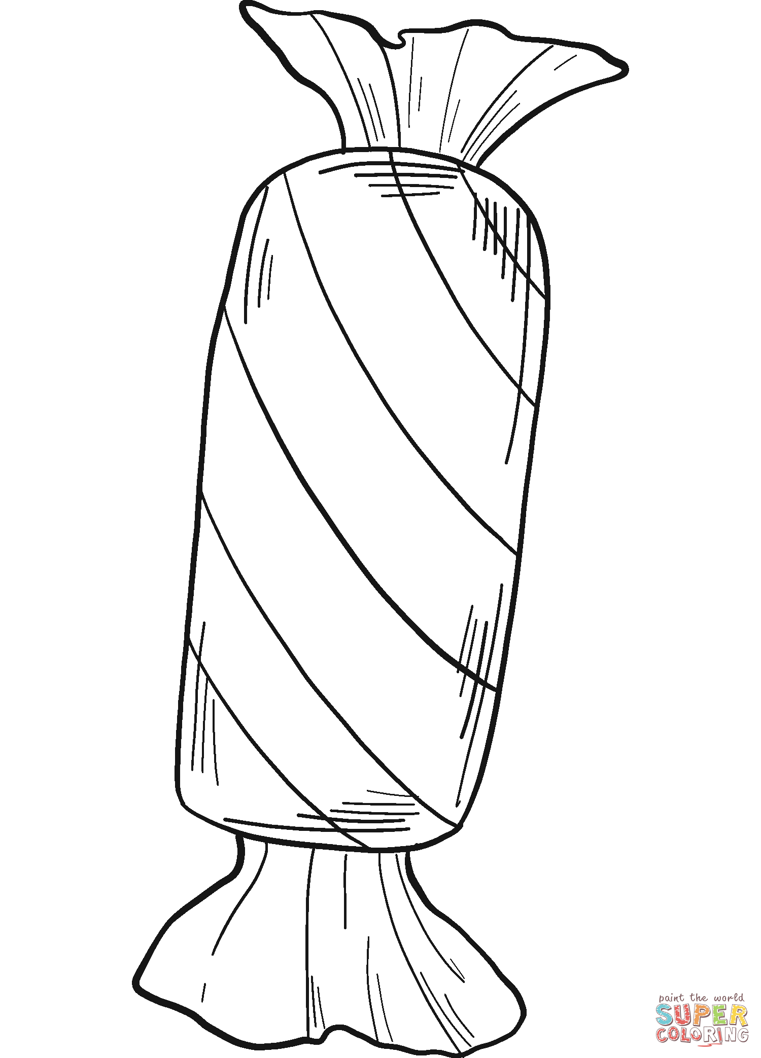 Candy coloring page free printable coloring pages