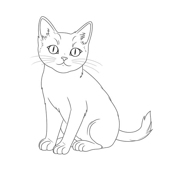 Free printable cat coloring pages list