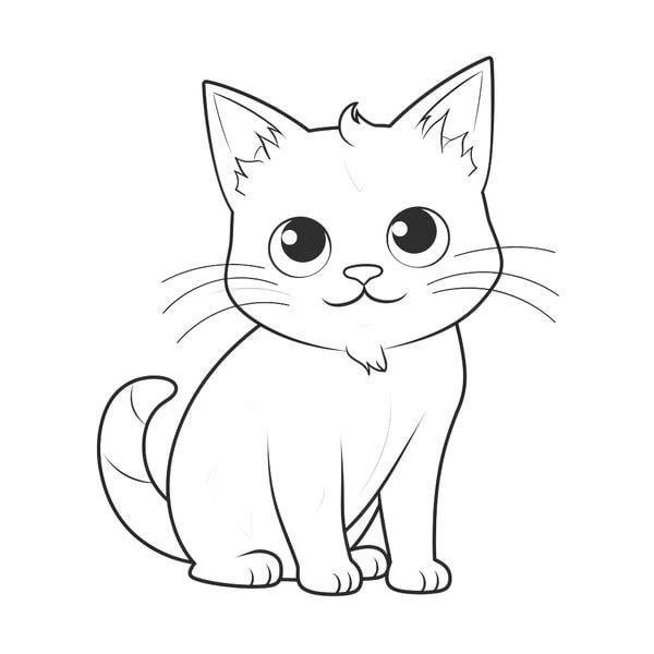Free printable cat coloring pages list