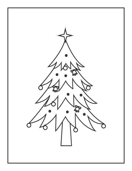 Christmas tree coloring pages
