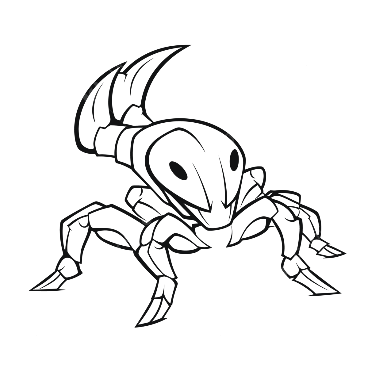 Coloring pages of scorpions to print outline sketch drawing vector easy scorpion drawing easy scorpion outline easy scorpion sketch png and vector with transparent background for free download