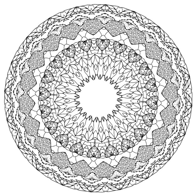 Premium vector easy mandala simple mandalas flowers coloring page on white background