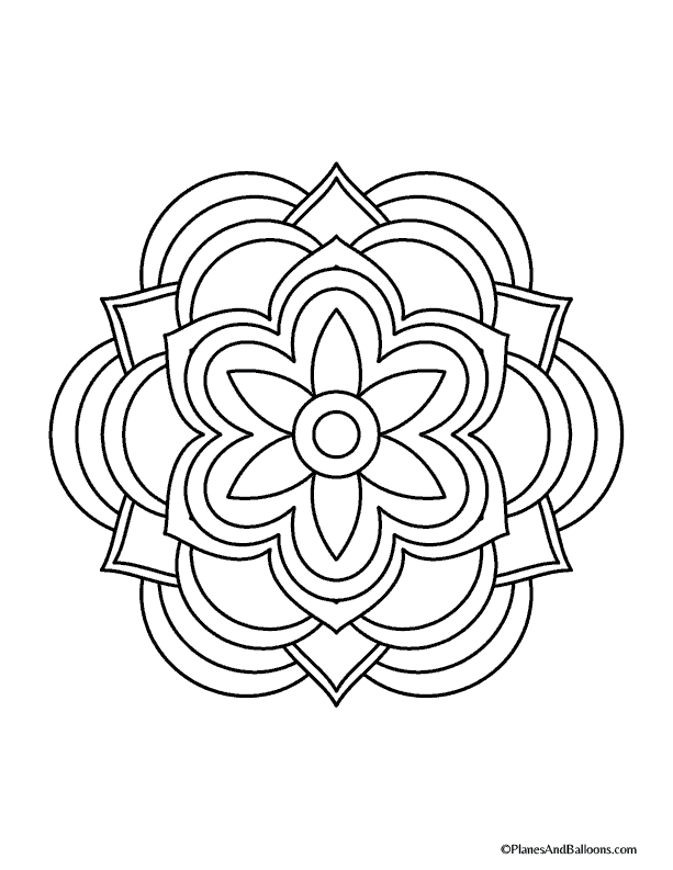 Easy mandala coloring pages that youll actually want to color mandala coloring pages mandala coloring simple mandala