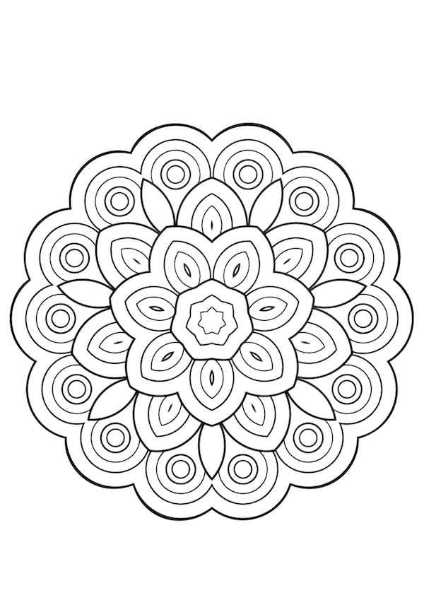 Mesmerizing mandala coloring pages for kids and adults