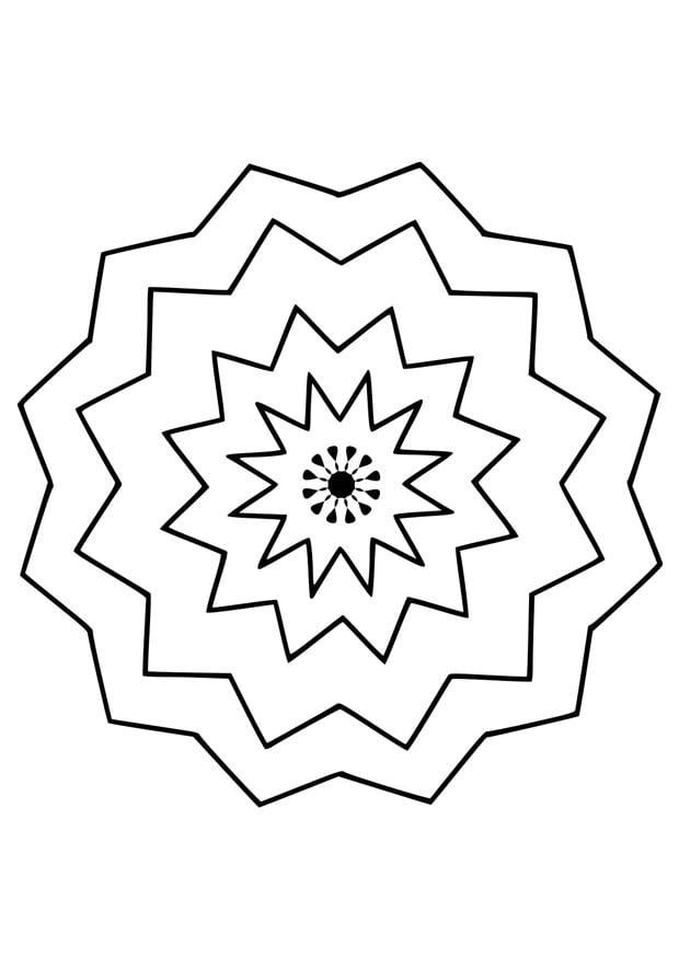 Coloring page mandala