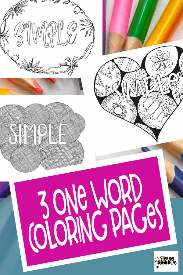 Simple free printable coloring pages â stevie doodles