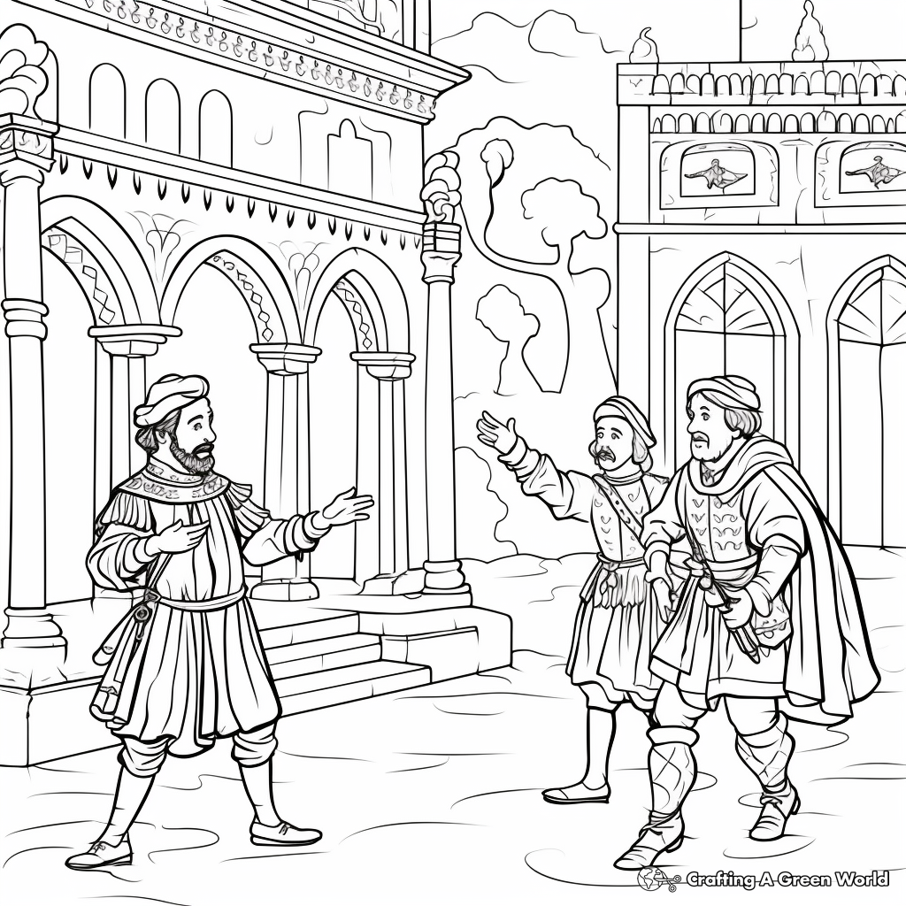 Stage coloring pages