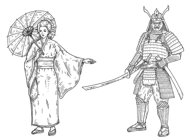 Page samurai drawing images
