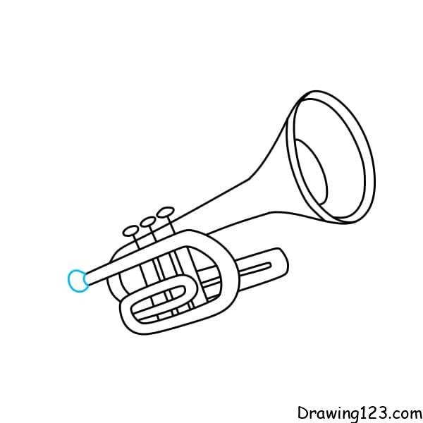 Trumpet drawing tutorial