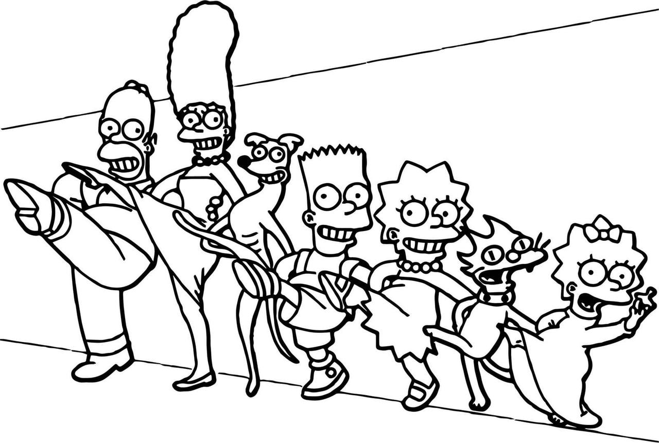 The simpson coloring pages by coloringpageswk on
