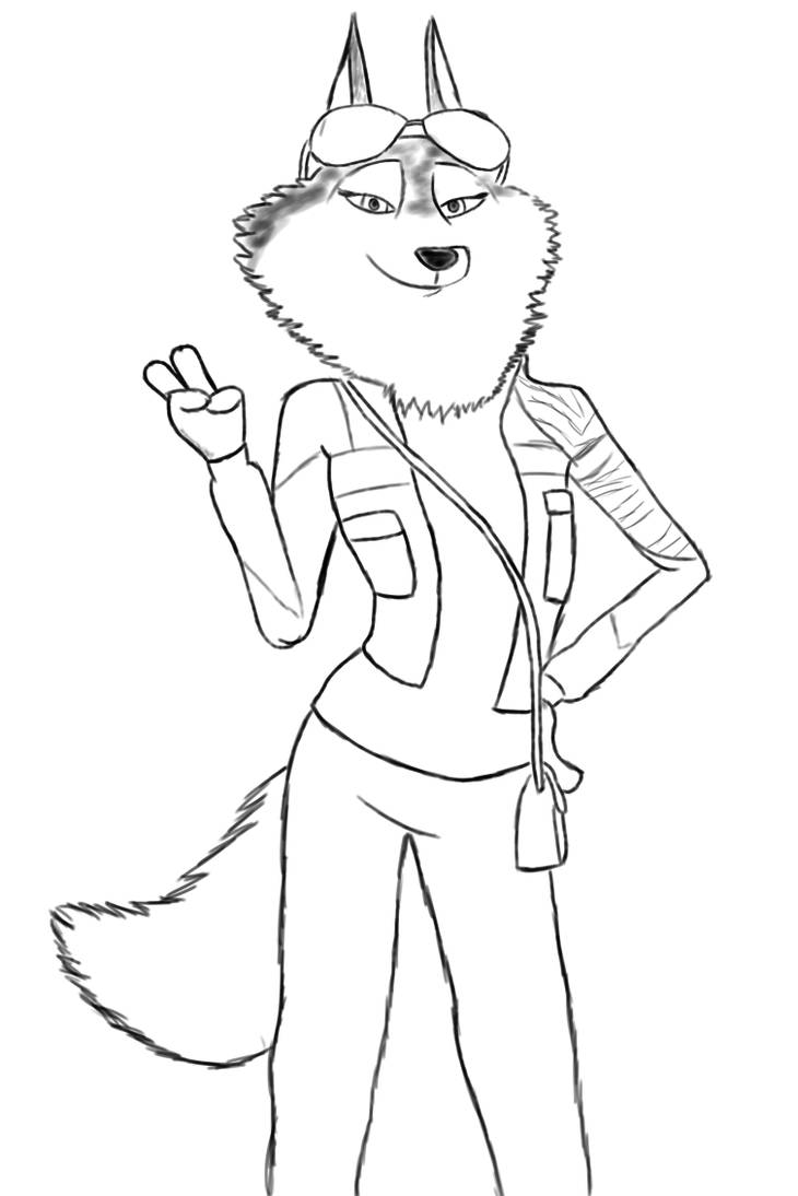 Porsha crystal sketch by fluffyprincewolfy on