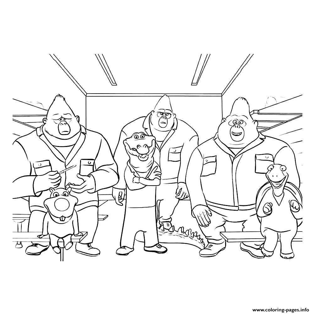 Sing movie coloring page printable