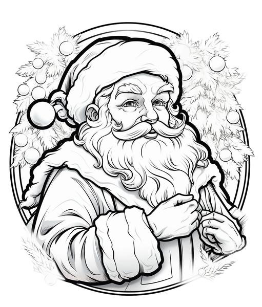 Free printable christmas coloring pages list