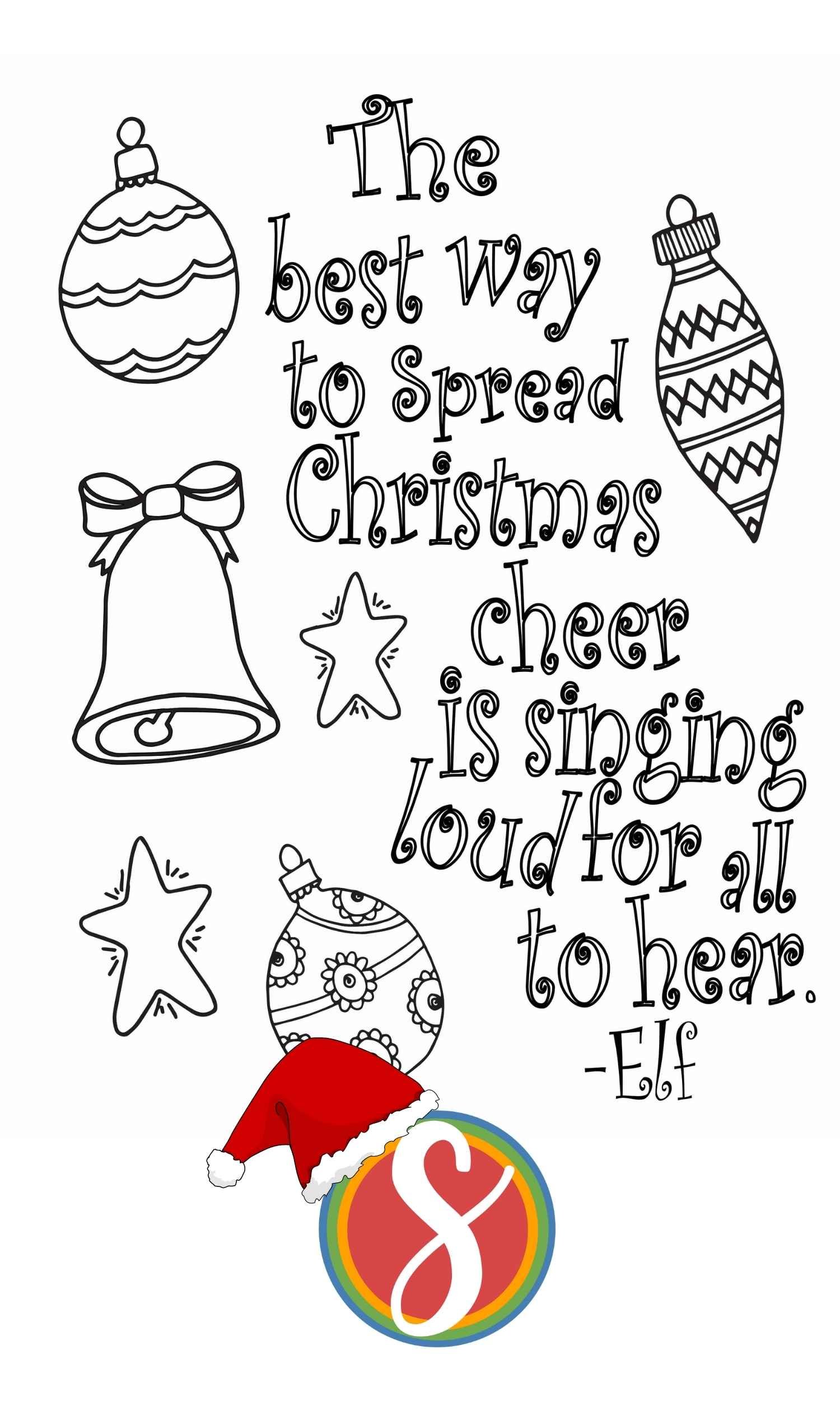 Free elf coloring pages â stevie doodles
