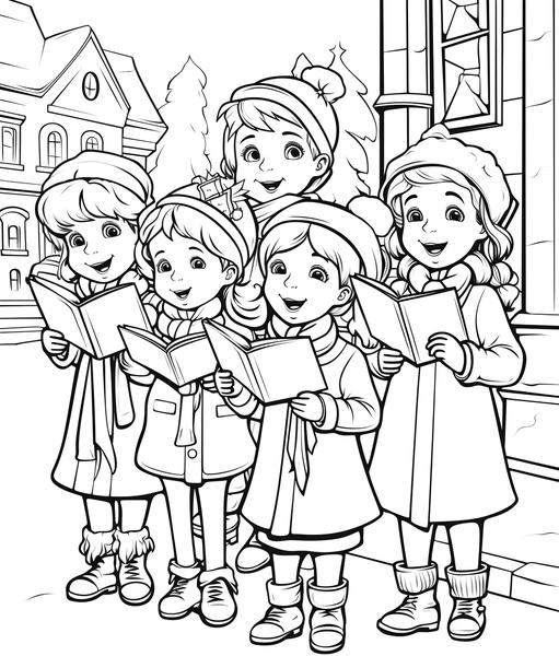 Free printable christmas coloring pages list