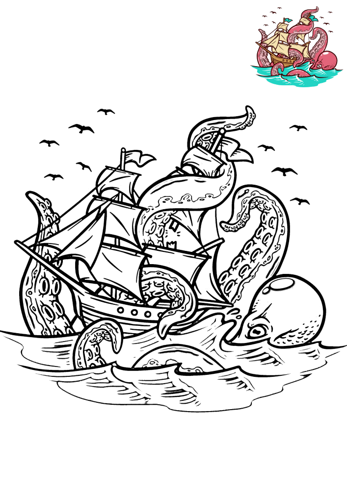 Kraken attacked the ship