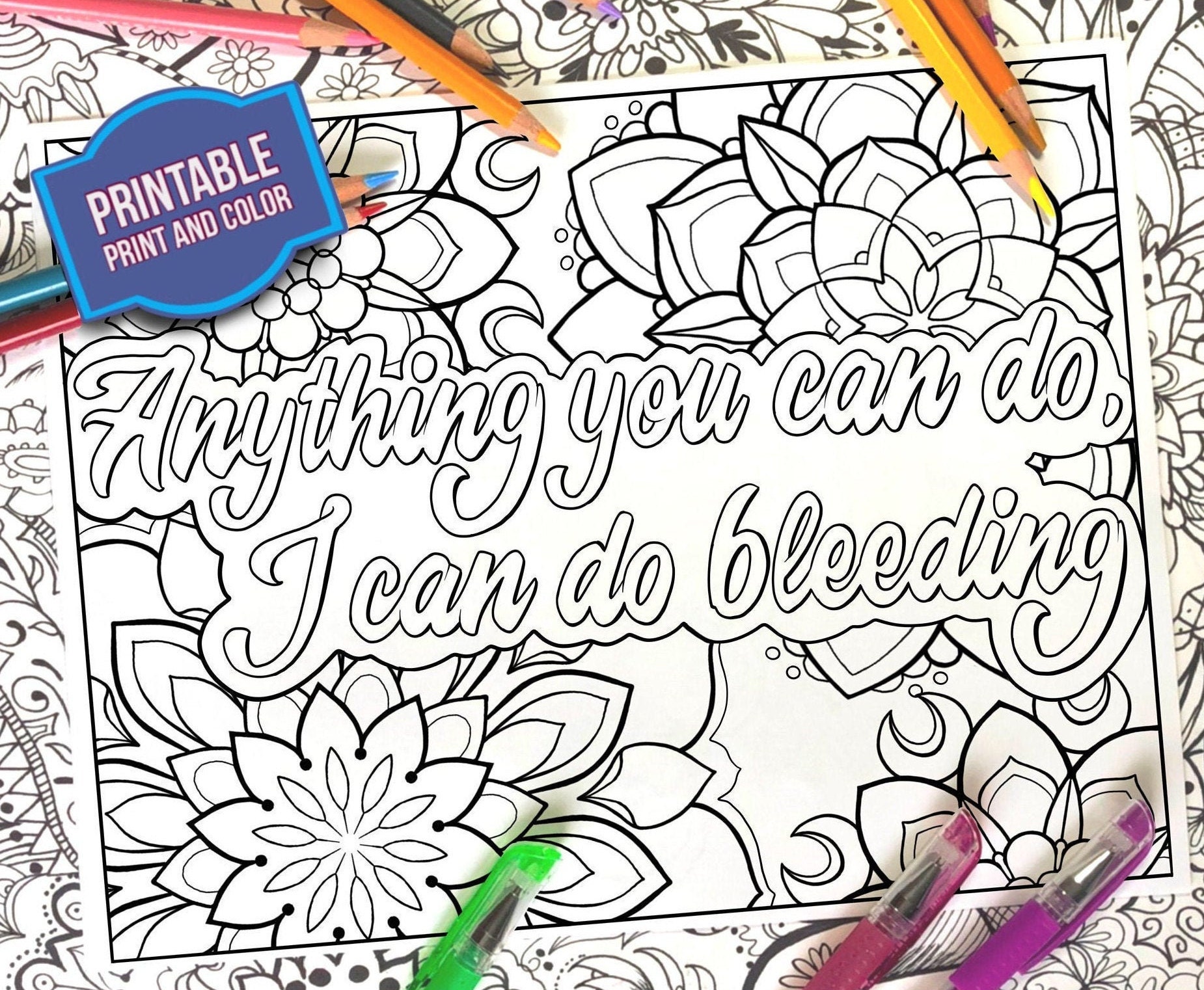 Uterus coloring page