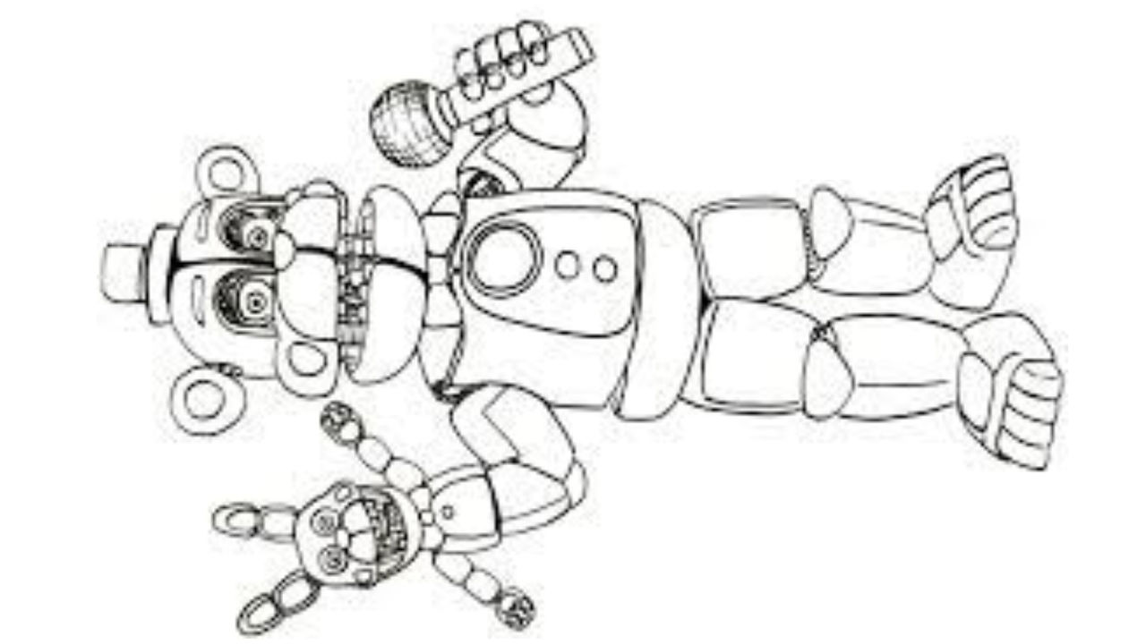 Fnaf sister location coloring page by angeladesalvatore on