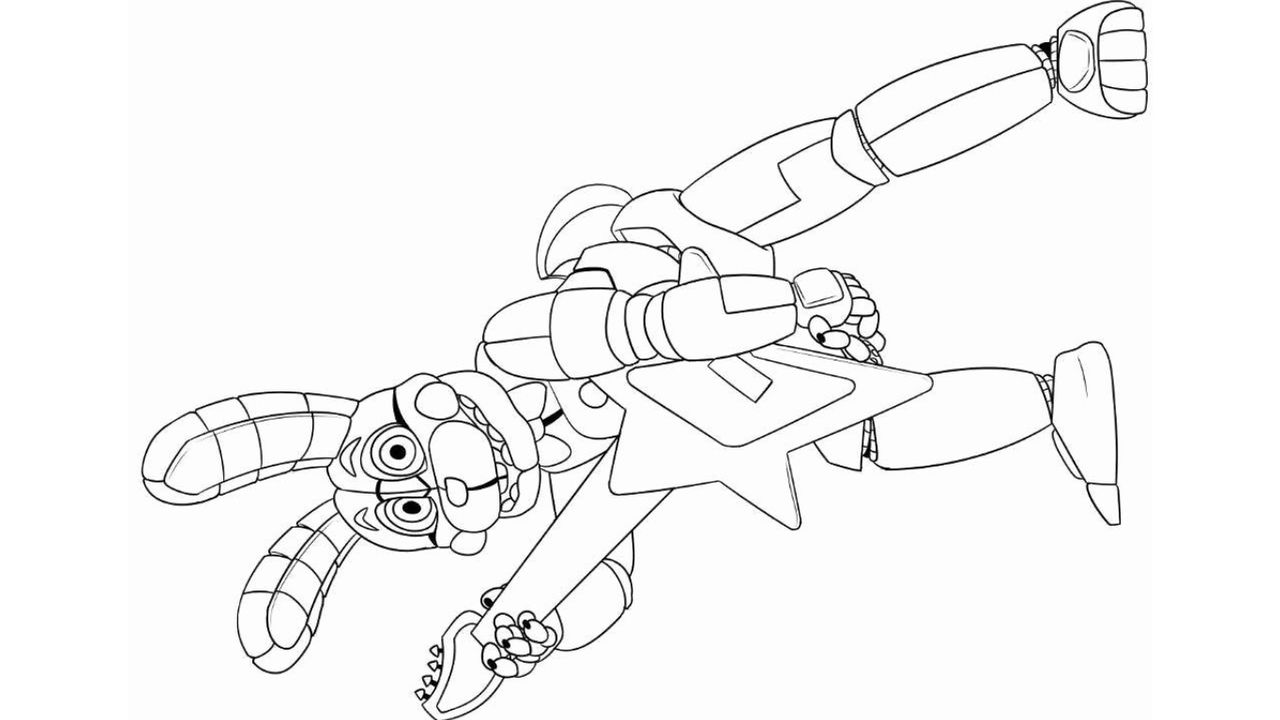 Fnaf sister location coloring page by angeladesalvatore on