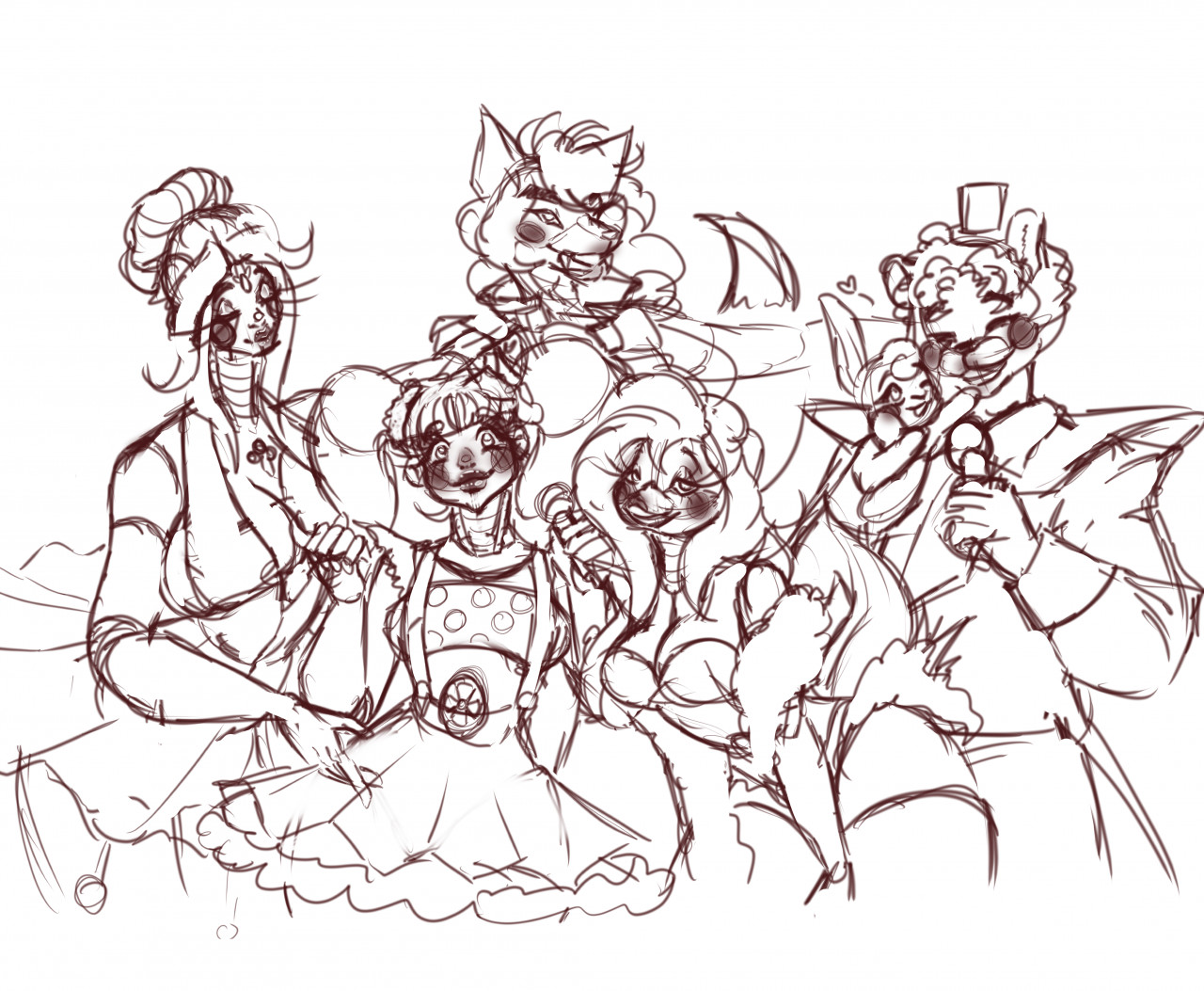 Fnaf sister location doodle by thepuppetbox